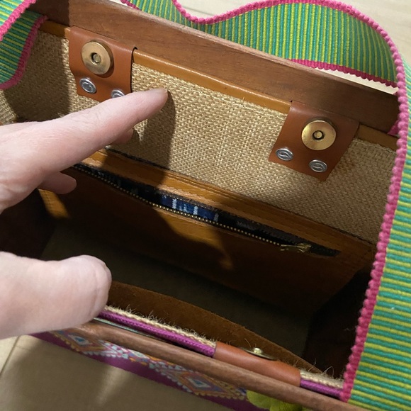 Woven Bag - Colorful Vacation / Beach Bag - Picture 3 of 3